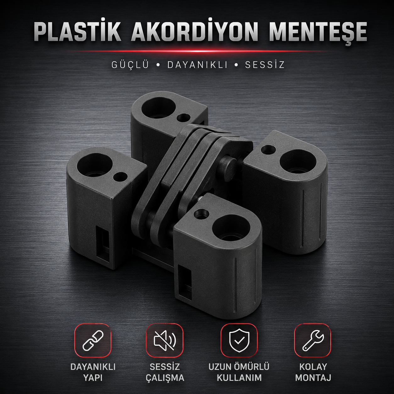 Plastik Akordiyon Menteşe